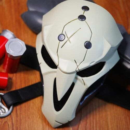 COSTHEME Overwatch Reaper Mask, Officially Licensed, Gabriel Reyes Halloween Deluxe Cosplay Mask Game Anime Costume Props