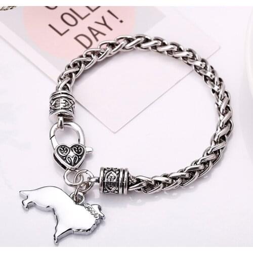 Mens Bracelets Jewellery Couple Friendship Charm Bracelet Hip Hop Cute Shetland Sheepdog