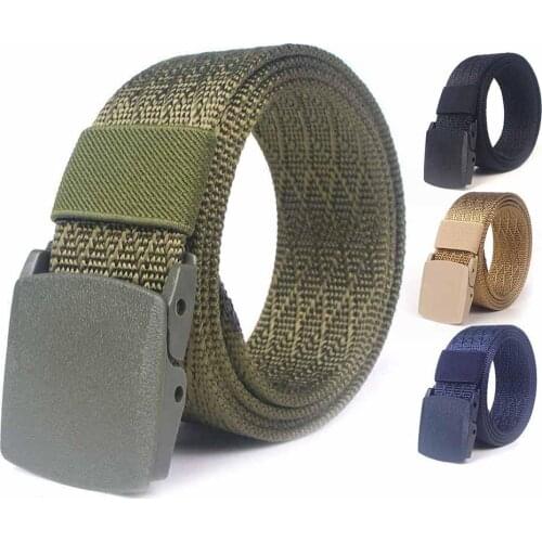 Nylon Webbing Quick Dry Waist Belt with Flat Sliding Heavy-Duty Quick-Release Buckle for Outdoor Camping Climbing