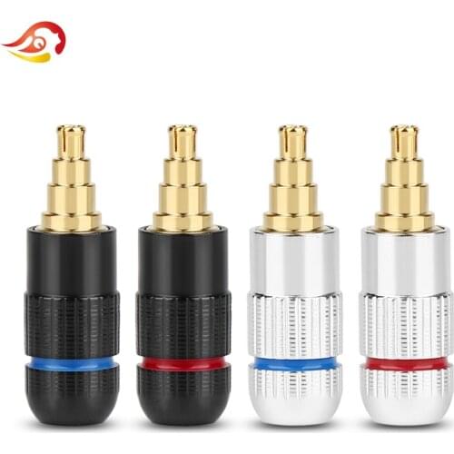 QYFANG Beryllium Copper Earphone DIY Pin For IE40 Pro Solder Cable Wire Connector Audio Jack Aluminum Alloy HiFi Headphone Plug