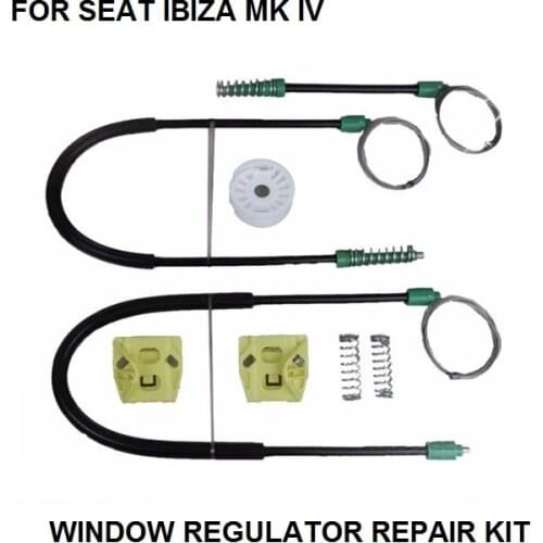 FOR SEAT IBIZA MK IV ELECTRIC WINDOW REGULATOR FRONT-LEFT SET 2002-2009