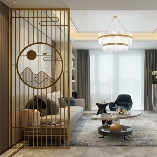 Luxury Stainless Steel Screen, Entrance Partition, Living Room And Bedroom Shelter, Household Metal Screen