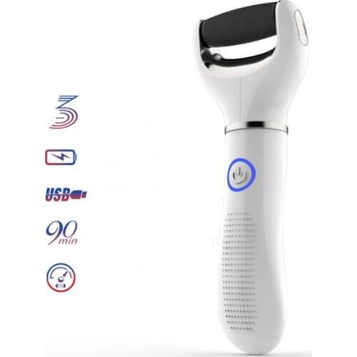 Electric Foot Heel Care Tool Cordless Electric Callus Remover Powerful Rechargeable Electric Shaver with Waterproof Roller Heads
