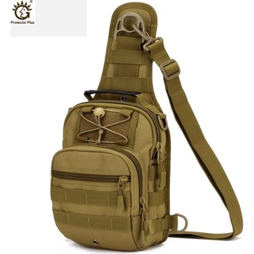 Men Nylon Waterproof Chest Bag Fanny Pack Molle Military Tactics Waist Pack Shoulder Bag Military Equipment