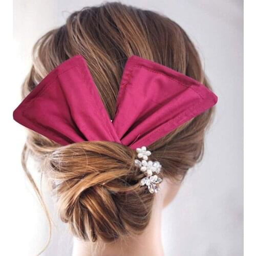 Iron Wire Bow Hair Curler Hair Accessories Fashion Bow Headdress Versatile Fabrics Comfortable Hair Curler