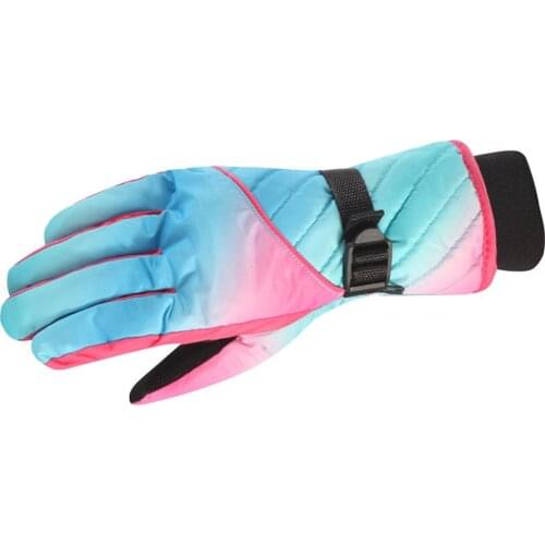 Women Men Heated Waterproof Ski Gloves Snowboard Ski Sports Gloves Professional Winter Warm Windproof Ski Cycling Gloves