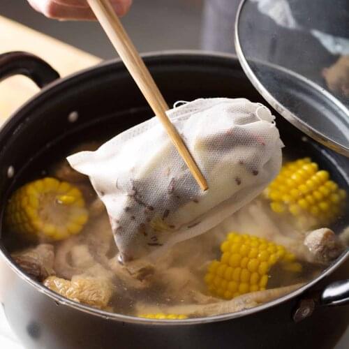 OTHERHOUSE 10Pcs Tea Bag Empty Scented Tea Bags With String Heal Seal Filter Paper for Herb Loose Tea Bolsas