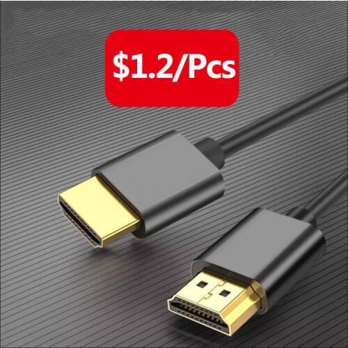 10-Pack HDMI Cable 1M 1080P 1.4 Male-Male Video for HDTV Splitte Switcher 1080P 3D HD for TV PS4 NS Projector Amplifier Whosale