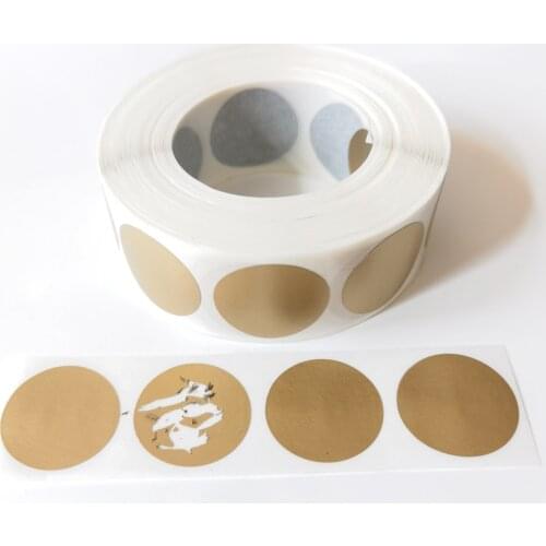 Scratch Off Sticker 25*25mm 1" Round gold Color Blank For Secret Code Cover Home Game Wedding
