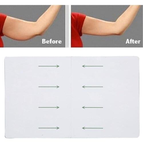 4 Pcs / Box Breathable Anti-sweat Stick Self-adhesive Arm Thigh Slimming Beauty Stickers Firming Skin Plastic Body Loss Stickers