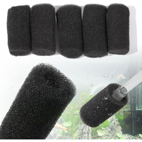 5Pcs/set Aquarium Biochemical Filter Sponge Fish Tank Inlet Water Pre-Filter Sponge Cartridge Replacement Filter Protector Cover
