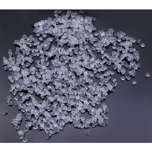 500/1000pcs Eco-friendly soft silicone earrings for earrings DIY earrings accessories bullet tube earplugs jewelry accessories