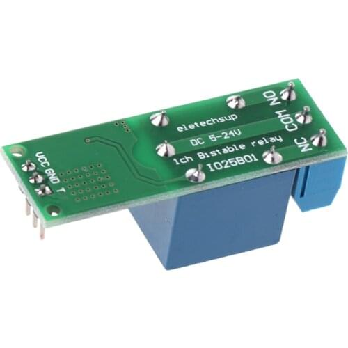 6-24V Flip-Flop Latch Relay Bistable Self-locking Low Pulse Trigger Module Y98E