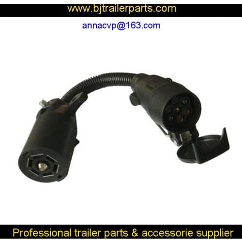 Trailer wire adapter 7 RV blade to 7 way pin, trailer adapter connector 7 pin trailer parts