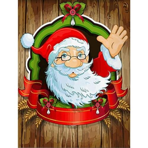 Santa Claus Diamond Painting Cross Stitch Full Square Round Drill Rhinestone Embroidery Cross Stitch Christmas gift 5d Picture