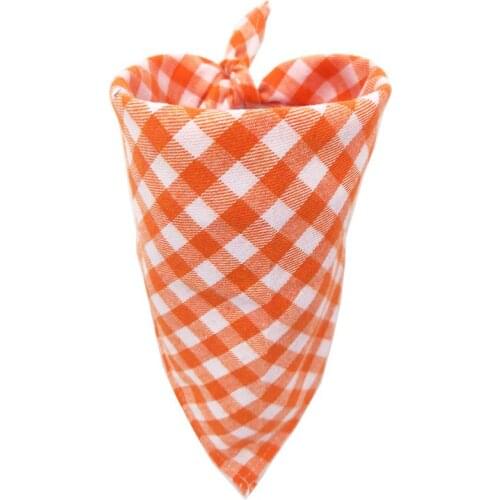 Dog Bandanas Large Pet Scarf Pet Bandana For Dog Cotton Plaid WashableBow ties Collar Cat Dog Scarf Large Dog Accessories