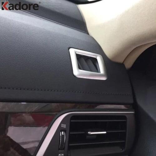 For Toyota Camry 2015 2016 ABS Matte Car Interior Front Air Vent Cover Trim AC Outlet Decoration Frame Covers Trims Accessories