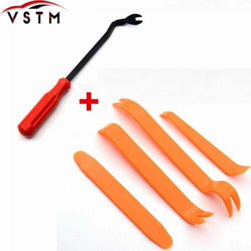 Car Fastener Removal Tool Plastic Trim Dash Removal Rivet Clips Car Door Panel Installer Cover Pry Repair Fastener Tool