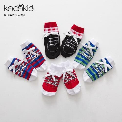 Kacakid Socks For Children Boy Baby Sneaker Cute Leg Warmers Meias Infantil 3d Aniti Slip Cotton Floor Socks