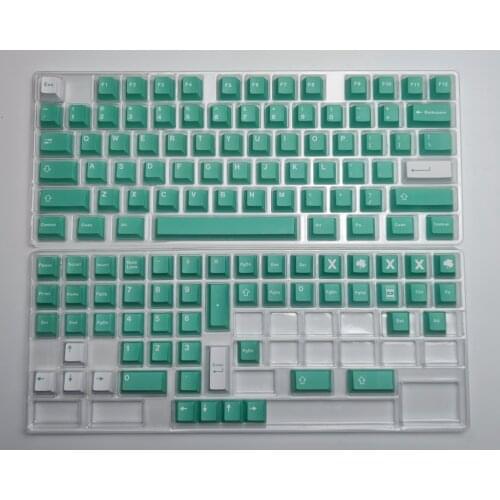 Tiffany PBT Keycap, 129 Keys keycaps Cherry Profile DYE-SUB Personalized GMK Striker Keycaps For Mechanical Keyboard