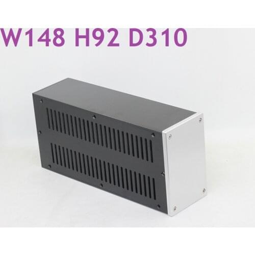 Size D310 W148 H92 All Aluminum No Hole Tube Case Preamp DIY Chassis Rear Aluminum Box WA132