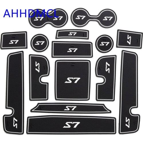 Car Door Gate Slot Mats Cup Armrest Storage Pad Mat For JAC Refine S7