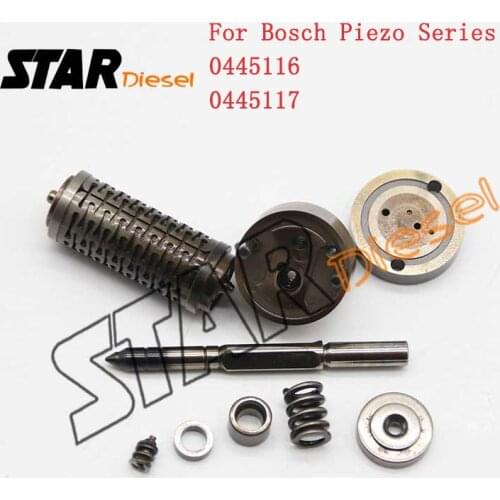 Common Rail Piezoelectric Injector Repair Kits S0017 Piezo Repair Kit Nozzle Overhaul Kit Valve For 0445117 0445116 series
