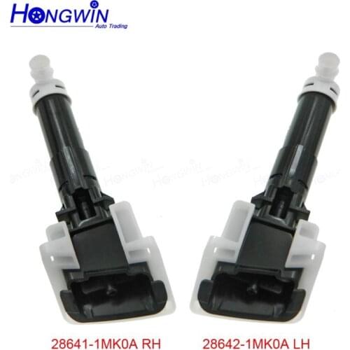 Front Left&Right Car Headlamp Headlight Cleaning Washer Spray Nozzle Jet Cover Cap For Nissan Q70 2013-2017 INFINITI M37 3.7L