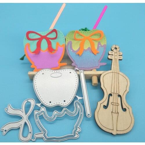 New metal cutting template for apple-shaped beverage cups with straws, DIY scrapbooking, card making, embossing crafts