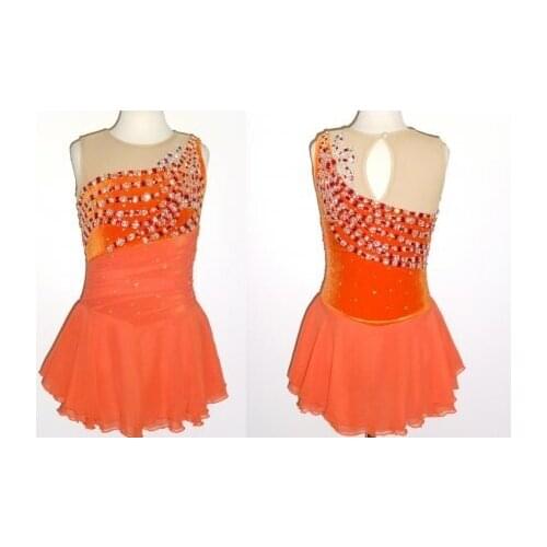 Girls Custom Figure Skating Dresses Graceful New Brand Kids Ice Skating Dresses For Competition DR3859