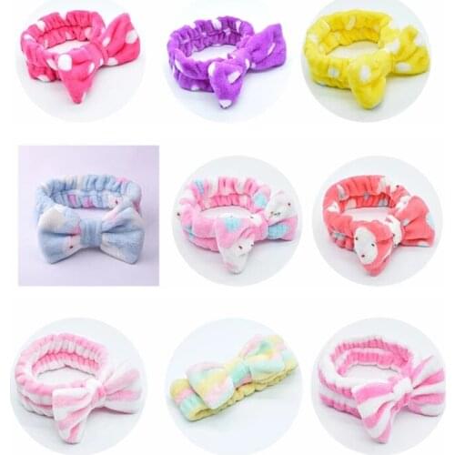 Coral Fleece Soft Headband Cross Top Kont Hairband Elastic Hair Band For Women Girls Wash Face Turban Headwear Hair Accessories