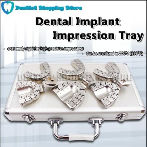 Dental Implant Impression Tray Removing Segments Position of the Abutments Dentistry Materials Autoclave Dentista Equipamento