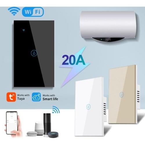 Pssrise Intelligent WiFi Zigbee Water Heater Touch Wall Switch Tuya App Remote Alaxa Voice Control
