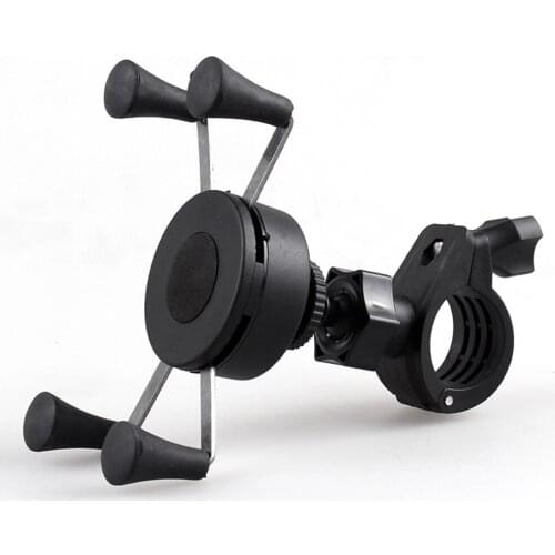 Universal X Mount Grip Black Motorcycle Bike Mobile Phone Holder Bracket Handlebar Mirror Seat Motorbike Accessories