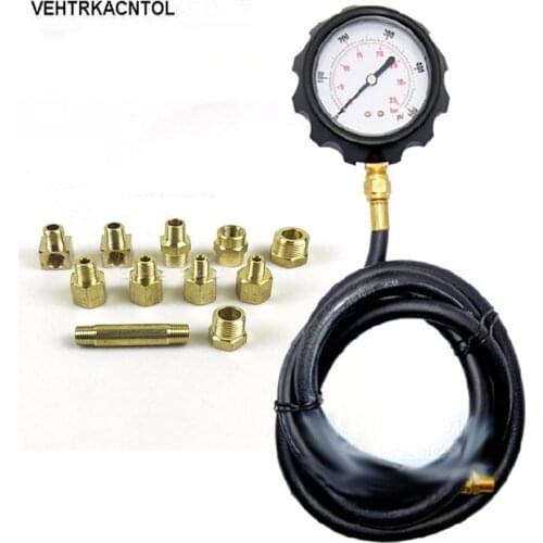 VEHTRKACNTOL Car Gear Oil Pressure Gauge Engine Oil Pressure Tester Gauge Meter Maintance Oil Pressure Gauge
