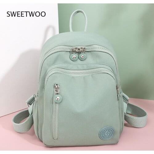 Female Pack Oxford Women Backpack Fashion Bagpack Shoulder Back Bag Preppy Style Backpacks for Girls Bookbag Rucksack