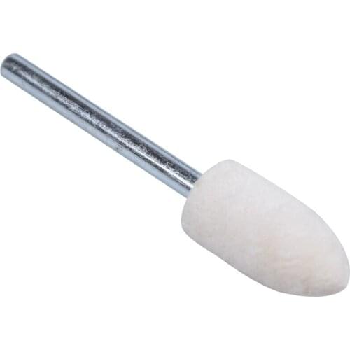 Promotion! 12 Pcs Polishing Buffing Tool 8.5mm Conical Mounted Felt Bobs 3mm Shank