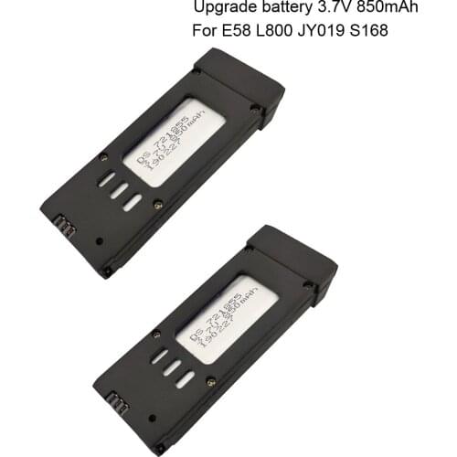 2PCS/lot 3.7V 850MAH Battery For E58 for E58 JY019 S168 GD88 L800 Quadcopter Drone high quality battery for E58