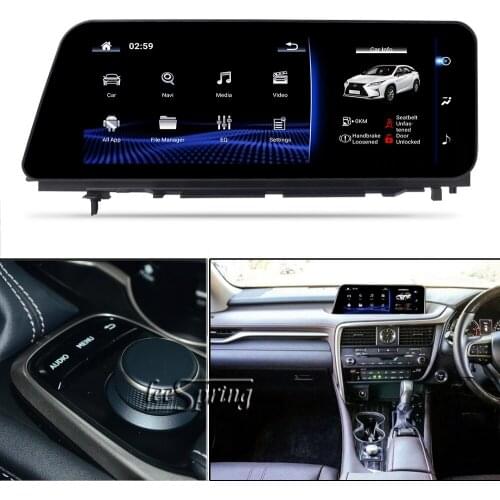 12.3"Car multimedia Player for LEXUS RX200 GPS Navigation (2016-2018 original Car with knob Remote system) right-hand drive