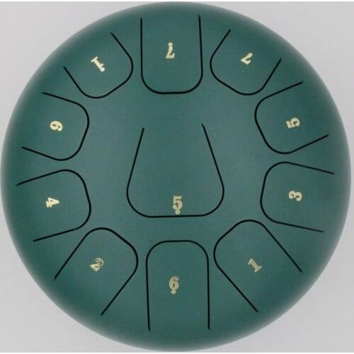 10 Inch Steel Tongue Drum Set Ethereal Rhythm Drum 8 notes Tone F Percussion Instruments Hand Pan Drum with Bag Sticks TD03