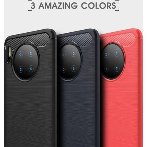 100pcs/lot Carbon Fiber Grain TPU Phone Case For Huawei Honor Play 3 30S 4T Mate 30 Lite Nova 5i Pro Enjoy 10 Soft Silicon Cover
