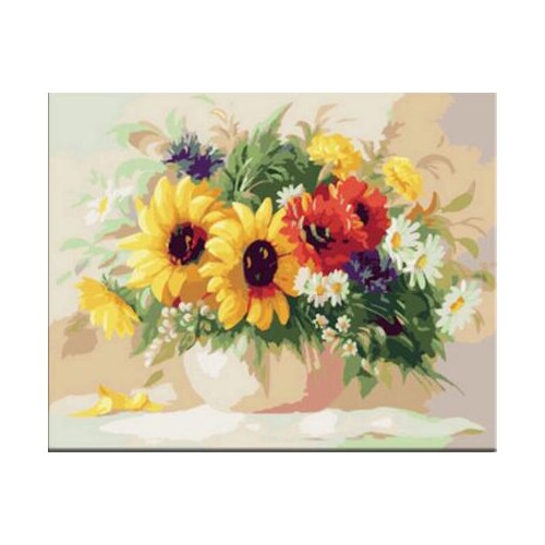 Flower Wall Pictures Painting By Numbers DIY Home Decor Canvas Art For Living Room Unique Gift Pinturas Coloring by Numbers