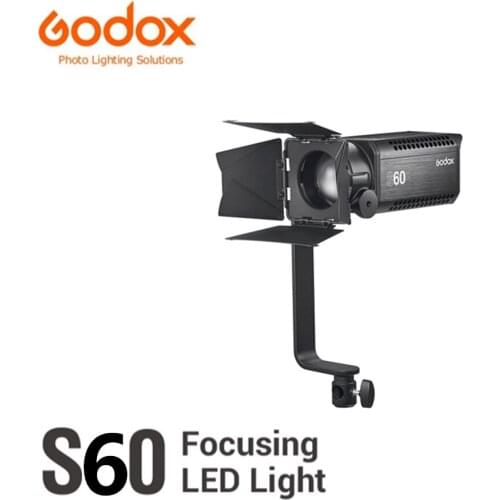 Godox S60 60W Focusing LED Light Continuous Light With Barn Door for Professional Photography Lightting iluminacao fotografia