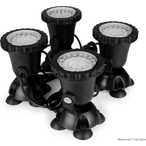 IP68 RGB 36 LED Underwater Spotlight 4pcs/set Swimming Pool Light Underwater Lamps for Fountains Pond Water Garden Aquarium New