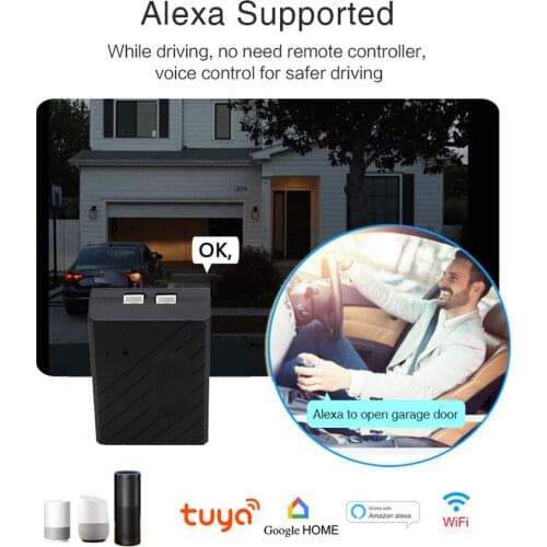 Tuya garage door controller WIfi smart switch compatible with Alexa Google home