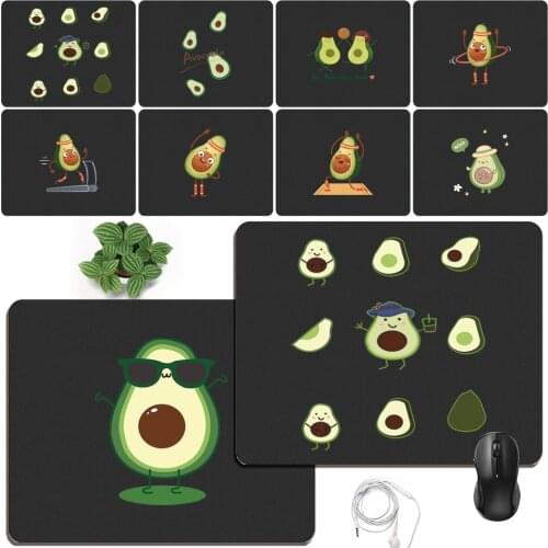 Mouse Pad Game Gamer Mouse Pad Cute Avocado Pattern Mouse Pad Notebook Protection Pad Office Desktop Waterproof Mouse Pad