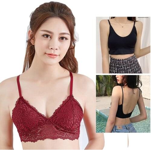 Lace Sexy Lingerie Top Bra for Women Padded Push Up Bralette Female Brassiere Summer Styles Soft Fashion Bras Underwear