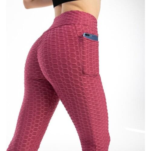 High Waist Leggings Women Fashion Pants Bumps style Sexy Booty Lifting Hip Elastic Breathable Pockets Sport Fitness Gym Leggings