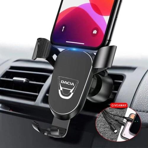 Metal Phone Holder Car Navigation Mobile Phone Holder Bracket Support For Dacia Duster Logan Sandero Lodgy Dokke Car Accessories