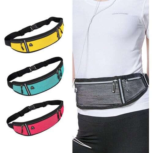 Multifunctional Sports Pocket Mini Fanny Pack For Men Women Portable USB Waist Pack Waterproof Running Waist Bag Accessories